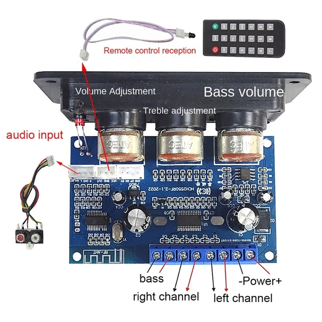 Carte Ampli 2.1 Channels TPA3116 - Puissance Et Qualité Sonore