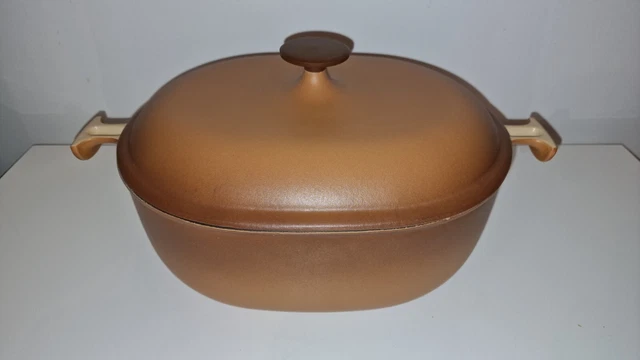 Cocotte Le Creuset Fonte émaillée 20 Cm - Design Enzo Mari - Vintage