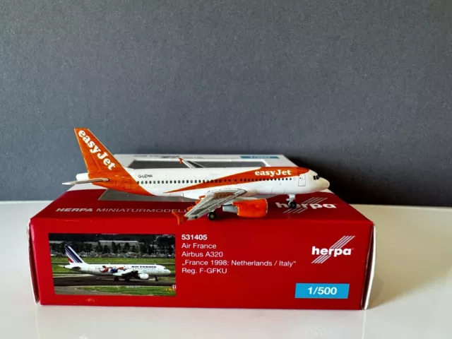 Custom EasyJet Airbus A320 1:500 - Herpa Wings Grundmodell