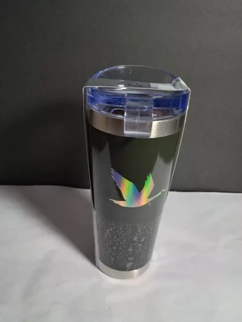 Wawa Holographic Black  Tumbler Thread Lid Vacuum Insulated -New- Free Shipping