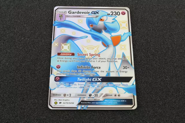 Pokemon Shiny Gardevoir GX Hidden Fates SV75/SV94 NM