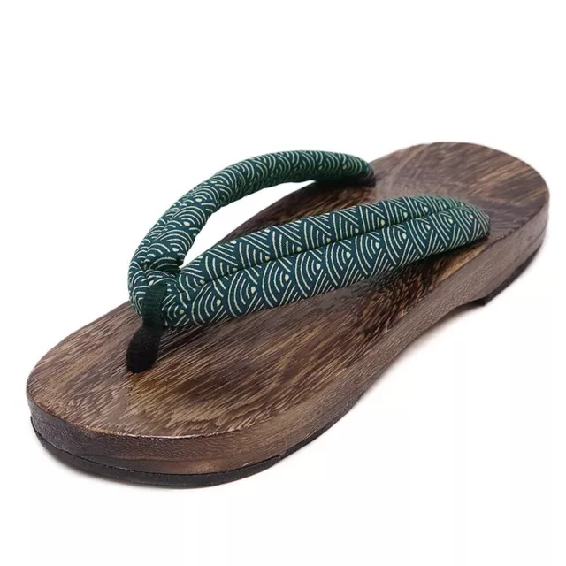 Mens Casual Vintage Shoes Thongs Japanese Geta Sandals Flip Flop Wooden Slippers 2