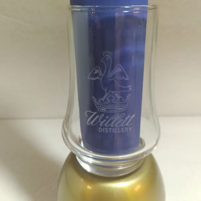 Willett Distillery Neat Tasting Bourbon Glass W/Logo 4" Tall, Bardstown Kentucky