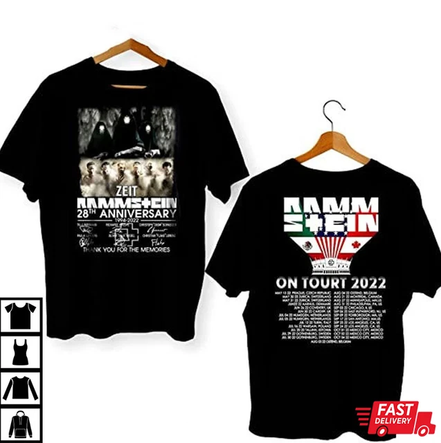 RAMMSTEIN NORTH AMERICA Stadium Tour Merch TShirt 20.99 PicClick