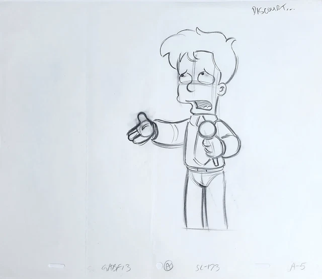 SIMPSONS ANIMATION PRODUCTION Cel Drawing - 3797 $95.00 - PicClick AU