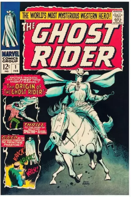 Facsimile reprint covers only to THE GHOST RIDER #1 - (1967) Western