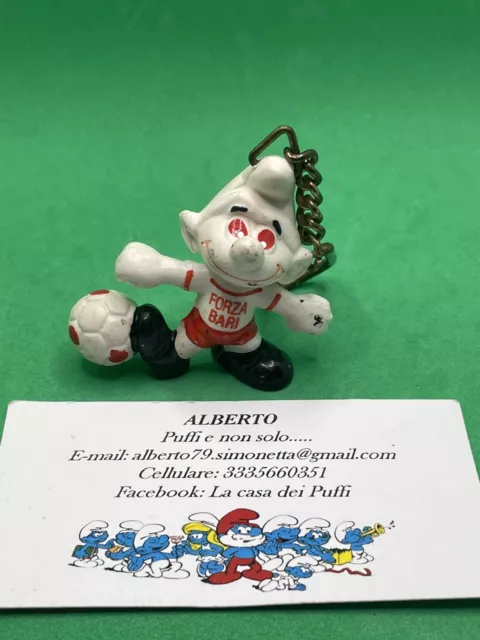 Puffi Smurfs Puffo Portachiavi Forza Bari