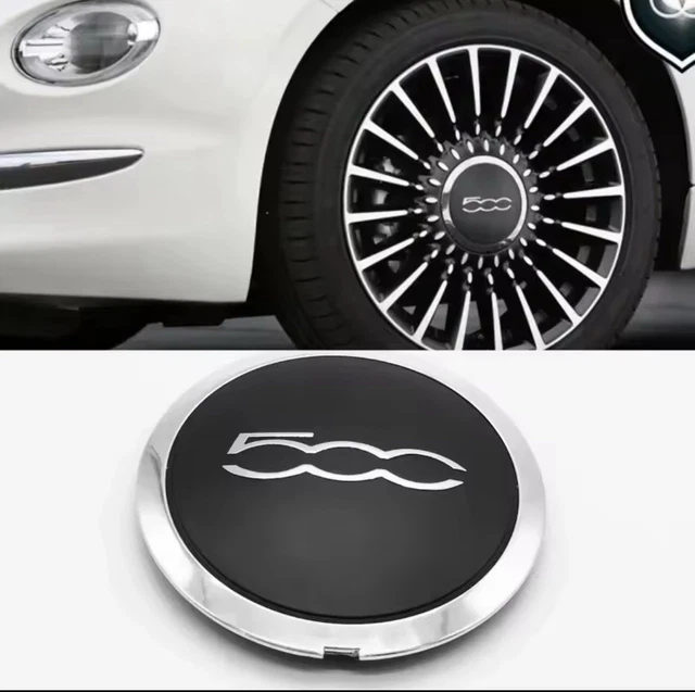 COPRIMOZZO FIAT 500 Coppetta Coppa Ruota Borchia Cerchi Lega - Foto 3