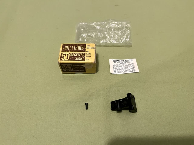New Williams Smle Lee Enfield Rear Peep Sight 5D Complete With Screw