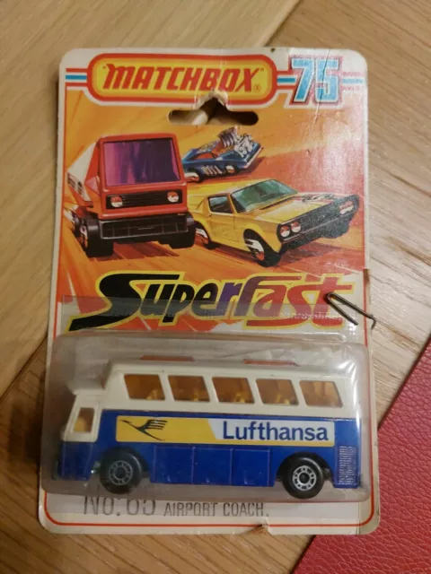 Matchbox Superfast Nr. 65  „Airport Coach“ OVP UNBENUTZT