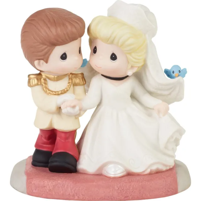 ✿ New PRECIOUS MOMENTS DISNEY Figurine CINDERELLA WEDDING Prince Charming 232014