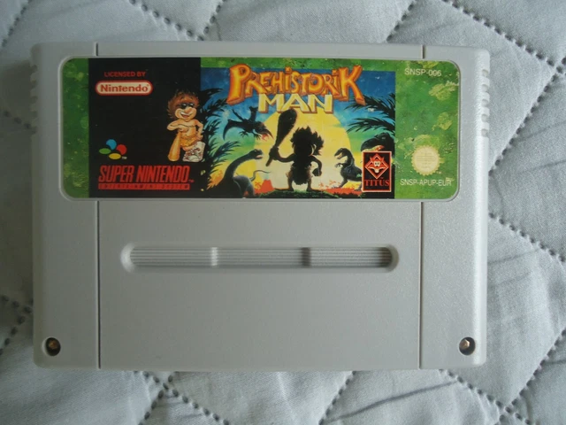 original Super Nintendo Snes PAL FAH très bon état  PREHISTORIK MAN