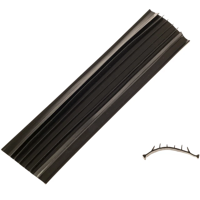B&D Garage Door Weather Seal Strip Bottom Replacement - 5.5m Length - Black