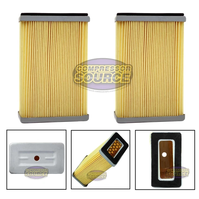 2 Curtis E-57 Air Compressor Intake Filter Elements #70153 66142 or 26015540300