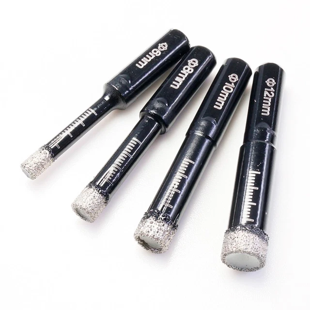 Trou Ouvre 8mm 9.5mm Triangulaire Tige Emery Argent 12mm for : Foreuse Granit