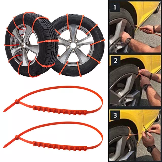 40PCS Winter Anti-skid Chains for Car Snow Mud Wheel Tyre Thickened Tire Tendon