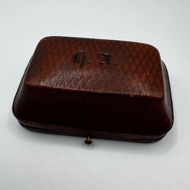 Boîte à Bijoux Ancienne écrin 'La Gerbe D'Or Rousseau' - Écrin Vintage De Châteauneuf
