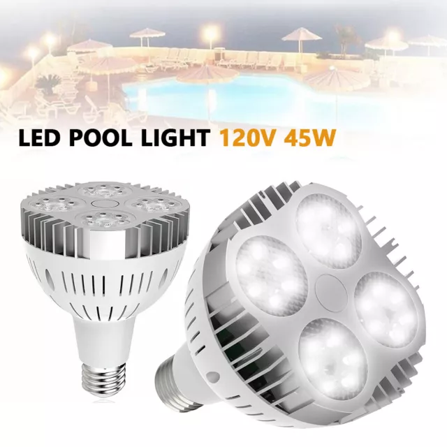 45W 120V LED Swimming Pool Light Bulb White Color 6000K for Pentair Hayward