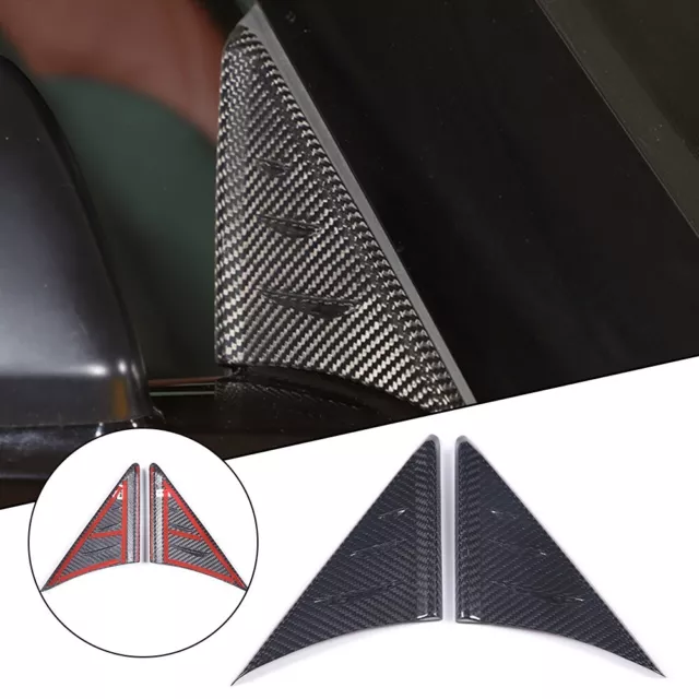 Housse triangle poillier miroir en fibre de carbone noire élégante pour Supra