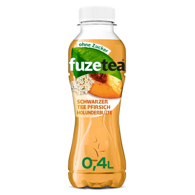 Fuze Tea lampone menta tè freddo senza zucchero 12 x 400 ml incl. deposito cauzionale di 3 € NUOVO MHD 7/23