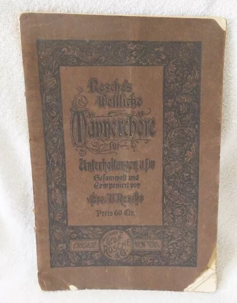 Rosche's Geistliche Mannerchore (Sacred Male Chiors) - Paperrback - 1905