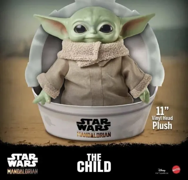 Star Wars Baby Yoda The Child The Mandalorian 11-Inch Plush Toy Figure..