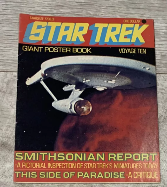 Star Trek Giant Poster Book UK Edition Voyage Ten 1970s