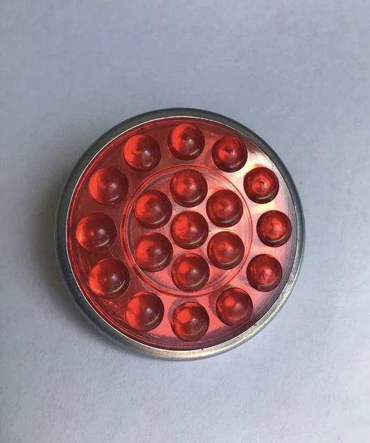 One Red Rear Bicycle Fender Reflector 2”