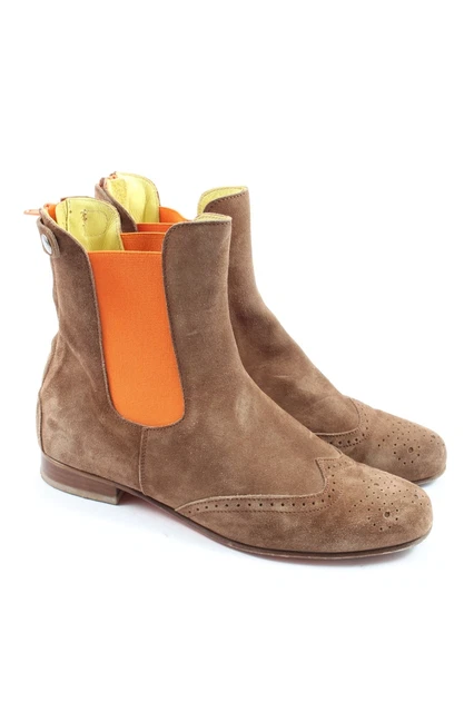 HEARTBREAKER Bottines à fermeture éclair Dames T 37 brun style décontracté