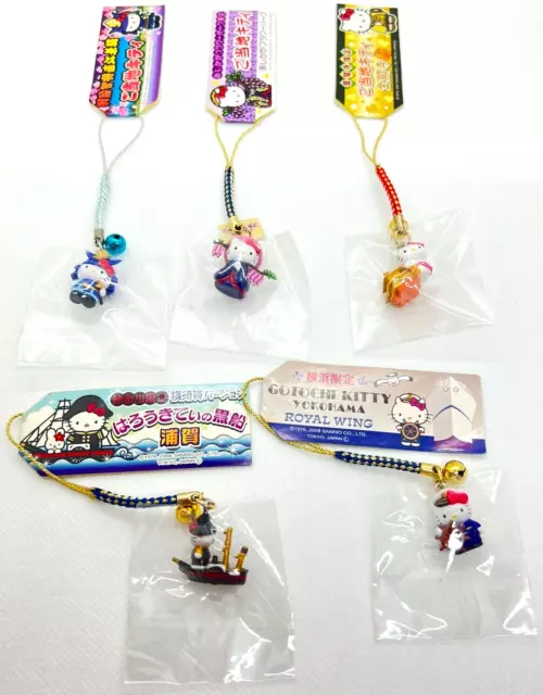 Hello Kitty Sanrio Gotochi Local Strap Charm 5 Kinds of set Japan Limited Sale