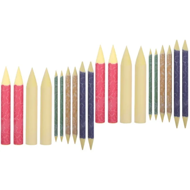 20 piezas tocones de dibujo artístico lápices de carbón para estudiantes pequeños