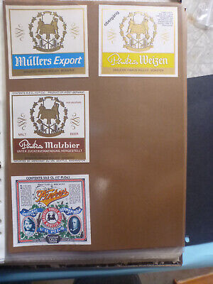 Original Pinkus Miller 4X Different West German Beer Labels 2