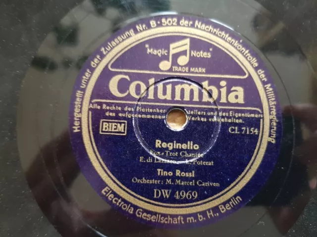 Tino Rossi - Serenade pres de Mexiko/ Reginella Schellack 78 rpm