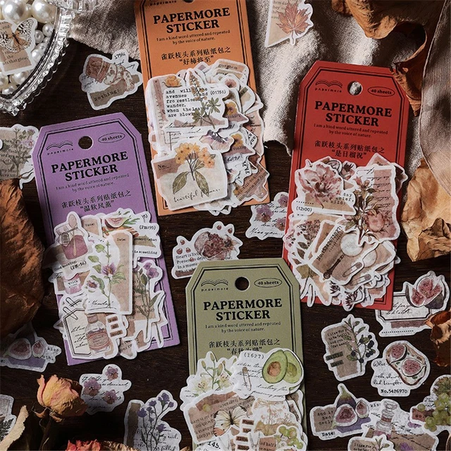 Matériau Autocollant de papeterie Décor Autocollants Autocollant Papier Washi
