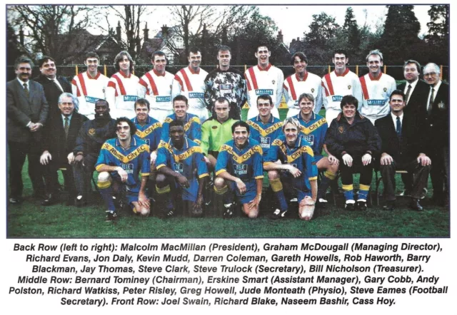 St. Albans City Football Team Photo 1996-97 Season