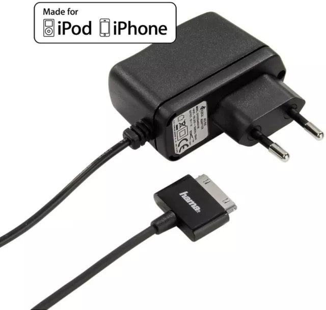 CHARGEUR SECTEUR APPLE iPod Touch Classic Nano Mini 2G 3G 4G .. iPhone 3G 4G 4GS