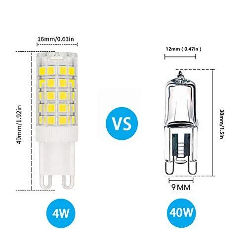 Dimmable G9 Bi-Pin LED Light Bulb 4W Equivalent to 40W Halogen Bulb Daylight 2