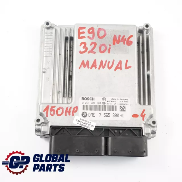 BMW E87 E90 N46 120i 320i 150HP Control del Motor ECU DME 7565300 Manual