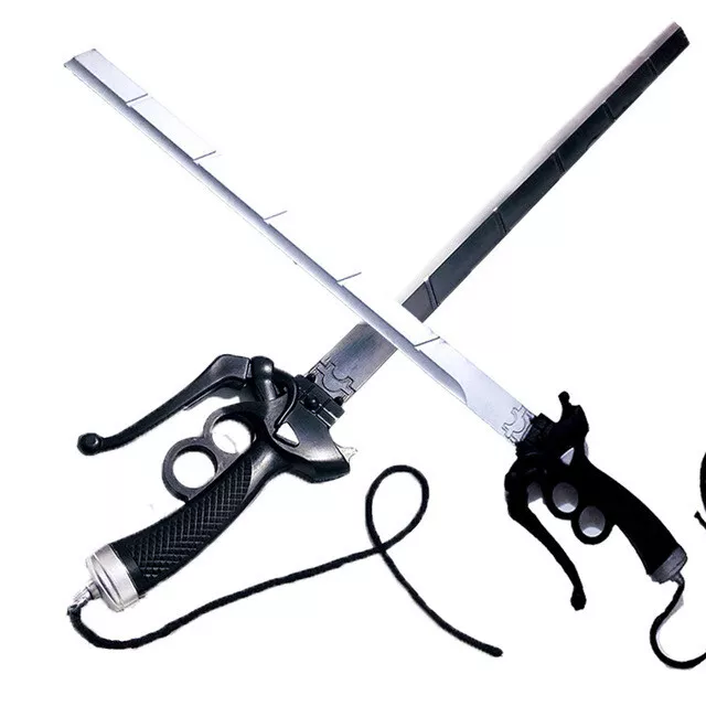 UK Seller Attack on Titan Shingeki no Kyojin LARP Foam Sword Cosplay Siver/Black