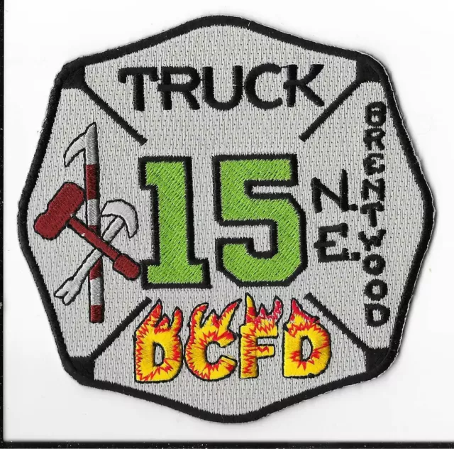 District of Columbia Fire Department (DCFD) Truck 15 Brentwood Shoulder Patch V1