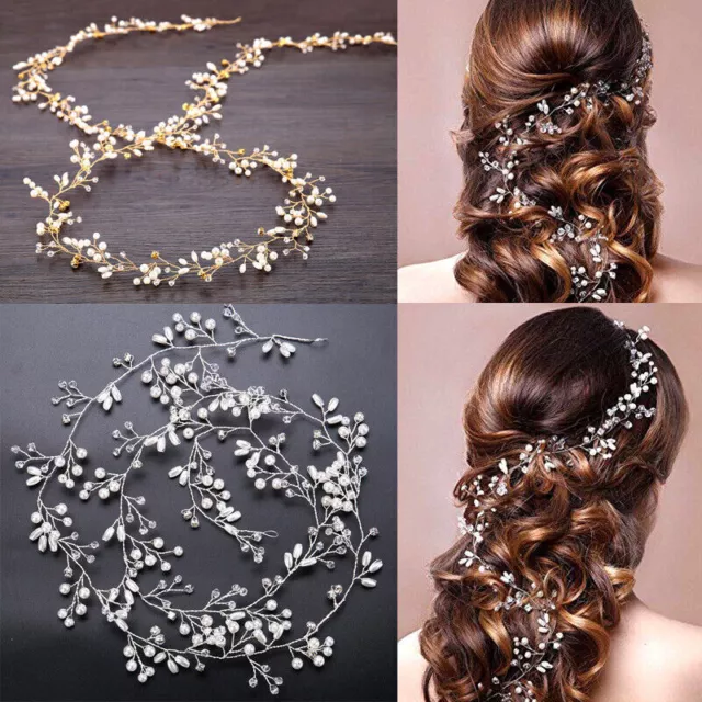 Wedding Bridal Hair Accessories Comb Clips Vine Crystal Diamante Pearl Jewellery