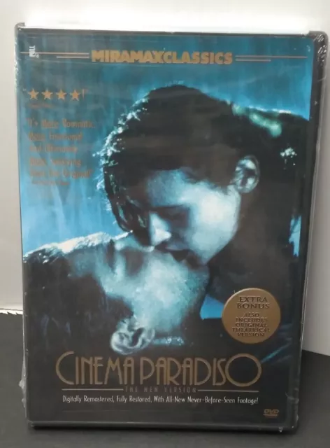 Cinema Paradiso (DVD, 2003, Contains Both the Extended and Original Theater) New