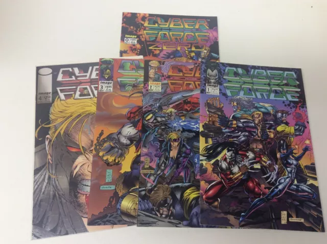 Cyberforce #1-4 & #0 (Image/1992/Vol1/1St Cyberforce/031836) Full Set Lot Of 5