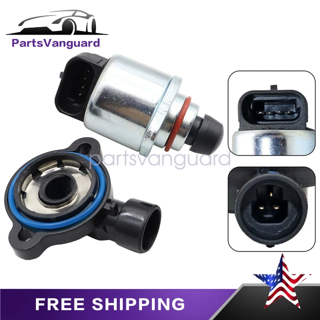 THROTTLE POSITION SENSOR and Idle Air Control Valve Set Fit for LS