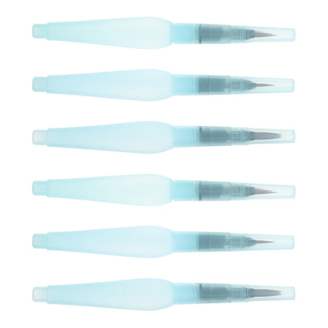 6 Pcs Pinceaux À Eau Stylo Plume Pinceau Pour Enfants