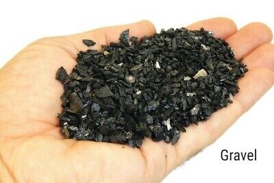 Black Tourmaline Gravel Mica Included 4oz Small Raw Stones Rough Schorl Crystals