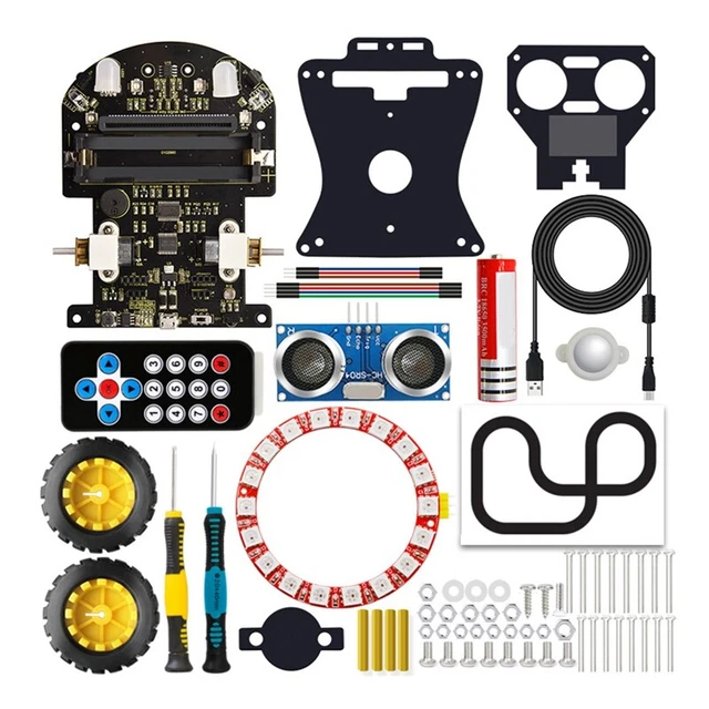 MicroBit V2 Robot Car for Robot Car Kit Graphical Programming Toy E F9S3