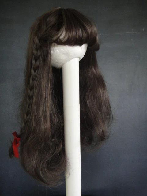 PERRUQUE DE POUPÉE Ancienne Bébé Poupon Cheveux Naturels Taille 7 Made In France EUR 40,00 - FR