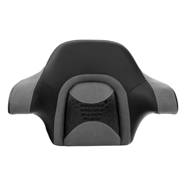 Black Gray King Chopped Trunk Backrest Fit For Harley Tour Pak Touring 2014-2023
