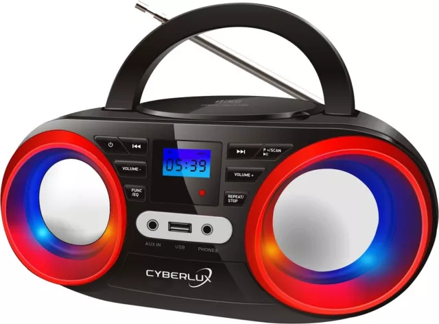 CD-Player CD-Radio Tragbares Kinder Radio Stereo Anlage Boombox Kompaktanlage